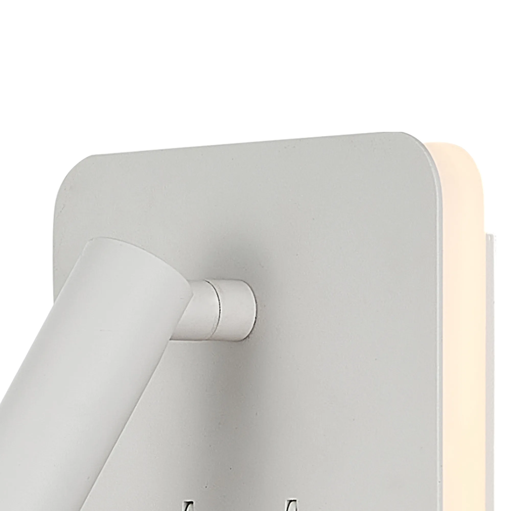 Cayman Square Wall + Reading Light 6W + 3W LED Switched Matt White M7823  Mantra Fusion Cayman